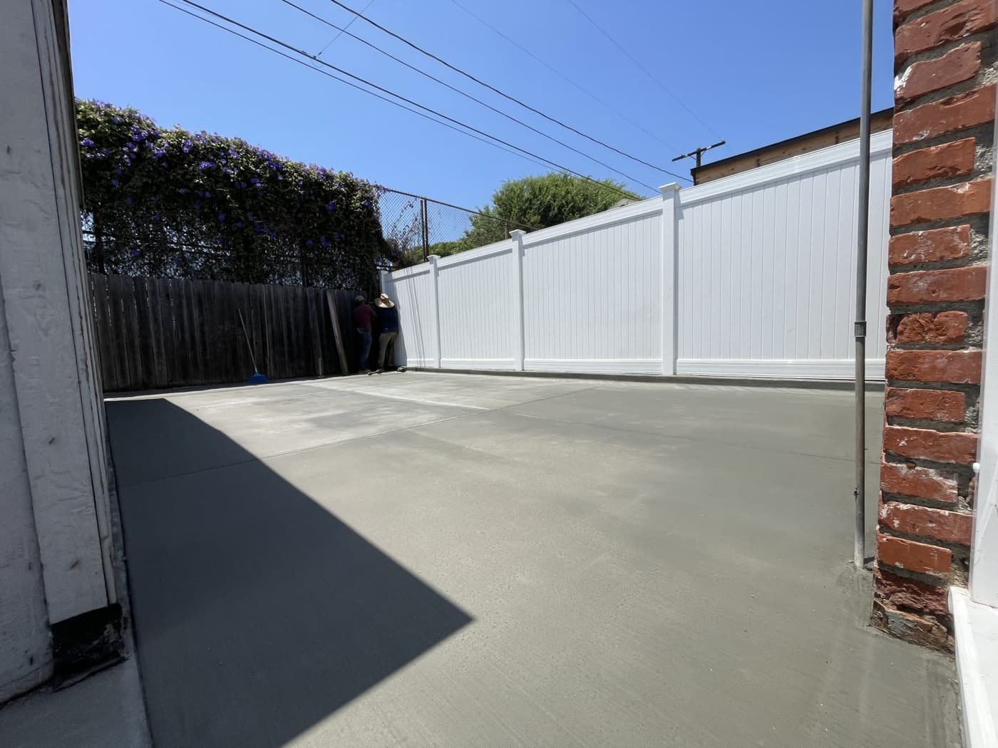Fresh Concrete Slab Pour